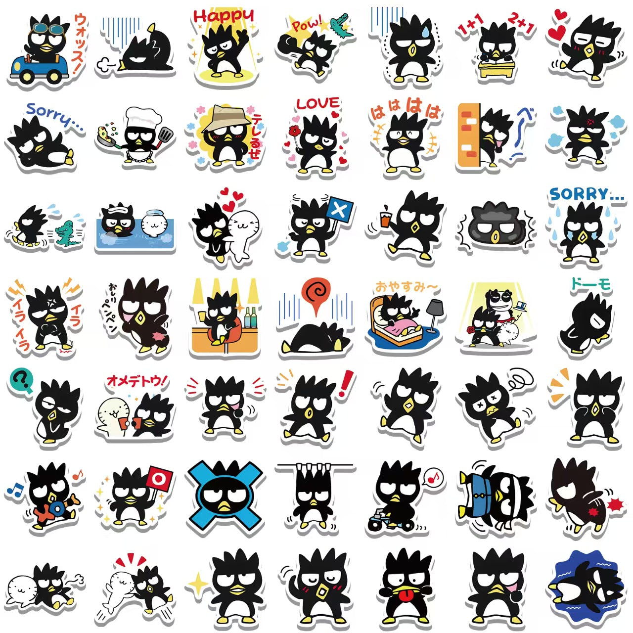 Badtz Maru Sticker Set 50pcs 103180