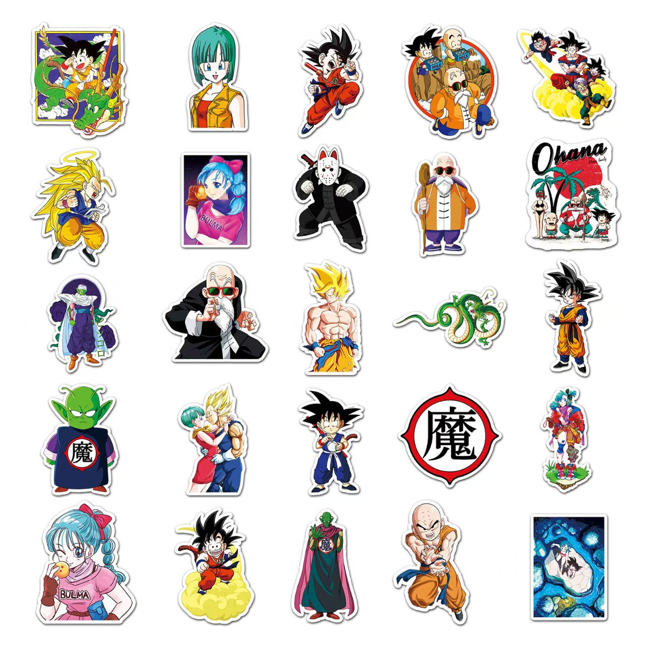 50pc Dragon Ball Z DBZ Sticker Pack Series 1 103147