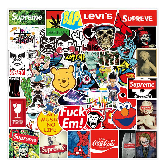 Brand Logo Series 7 – 50pcs Sticker Set – SKU 103169