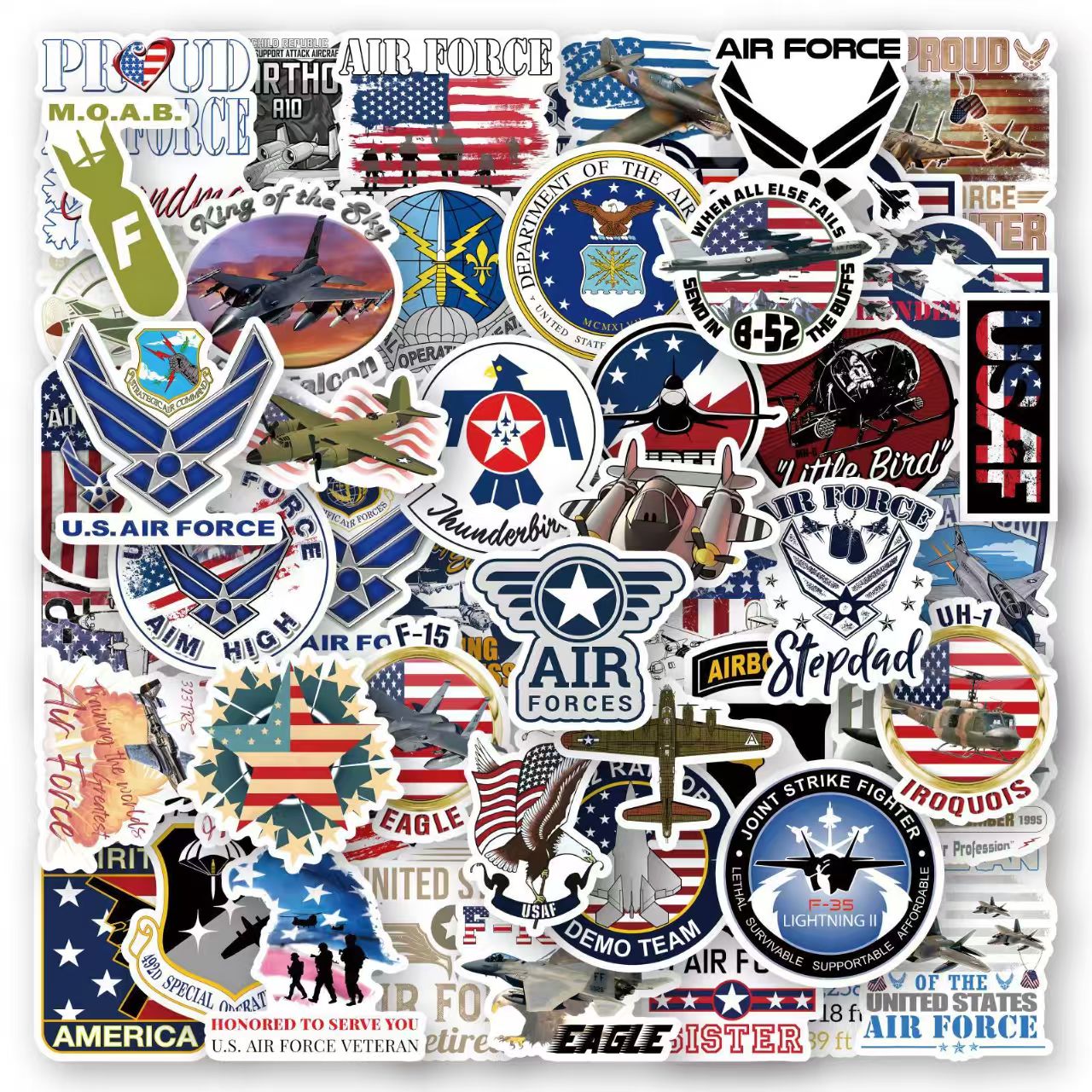 Air Force Sticker Lot 50pcs 103208