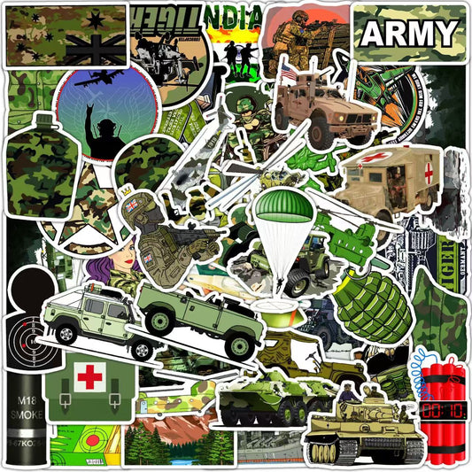 Army 50pcs Sticker Set – SKU 103160