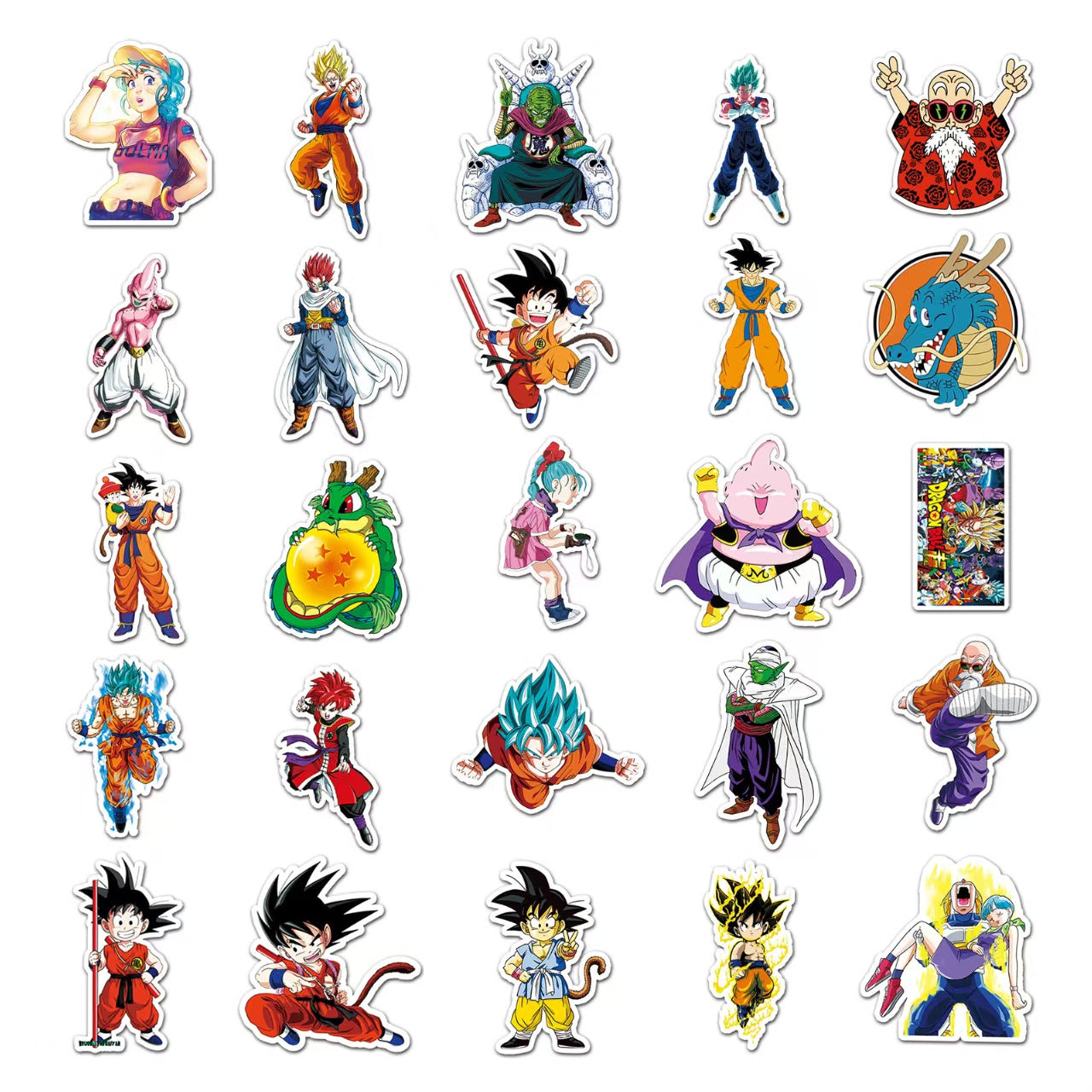 50pc Dragon Ball Z DBZ Sticker Pack Series 1 103147